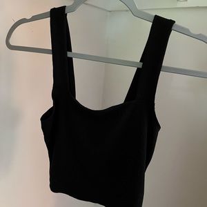 Black crop top